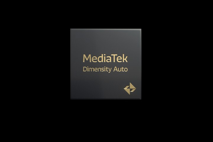Maquette du chipset Dimensity Auto de MediaTek.