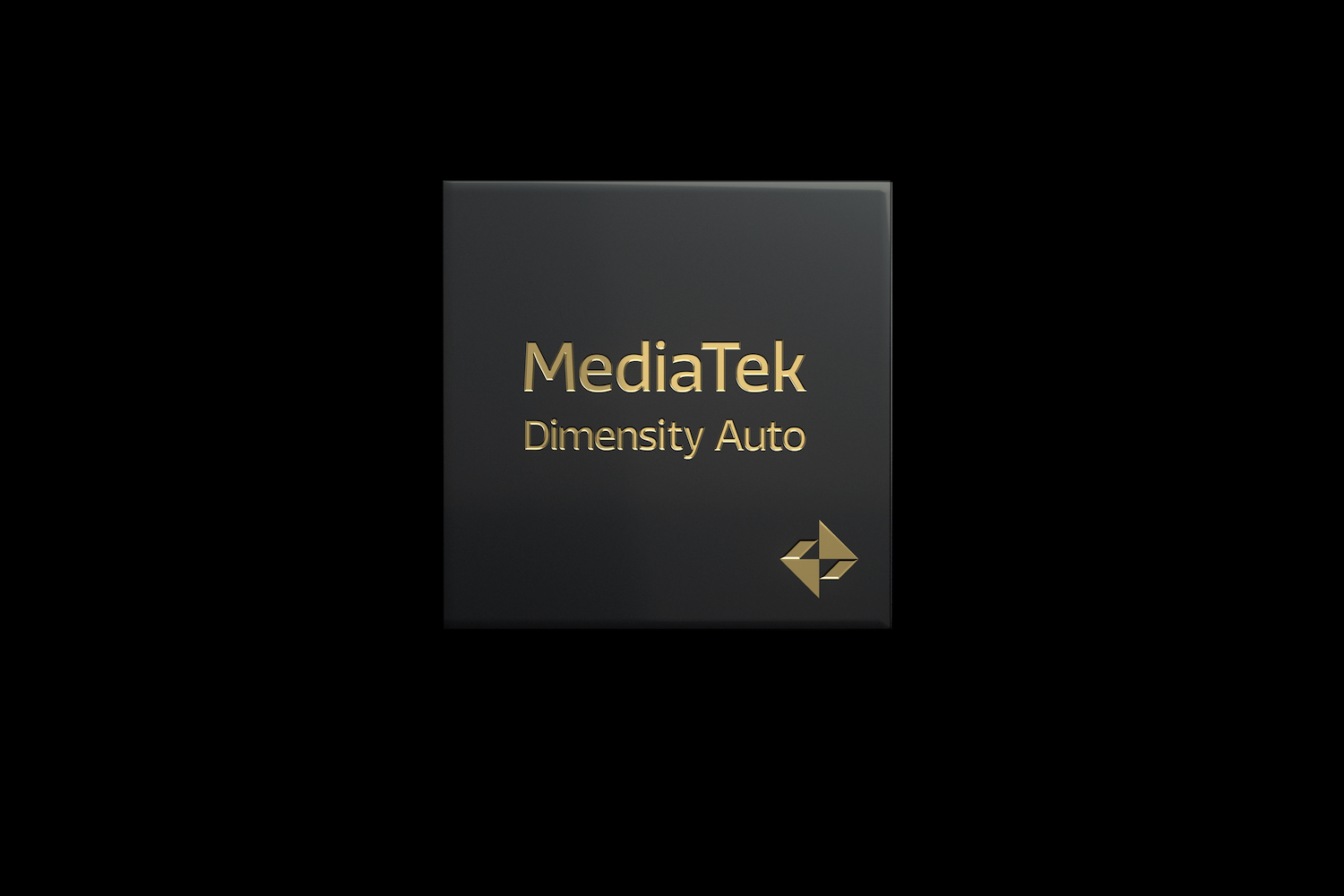 A mockup of the MediaTek Dimensity Auto chipset.