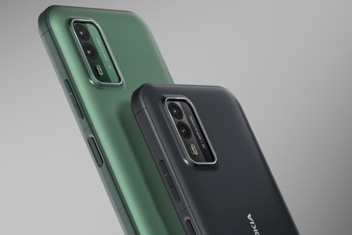As cores preto e verde do Nokia XR21.