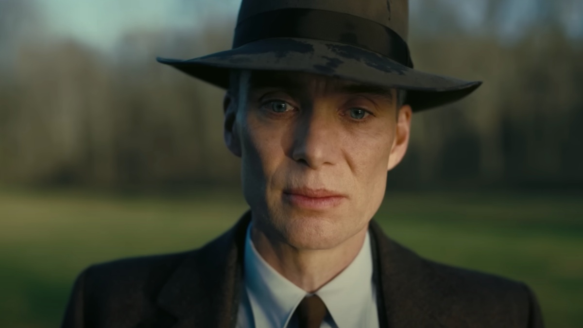 Shot of Cillian Murphy in "Oppenheimer."