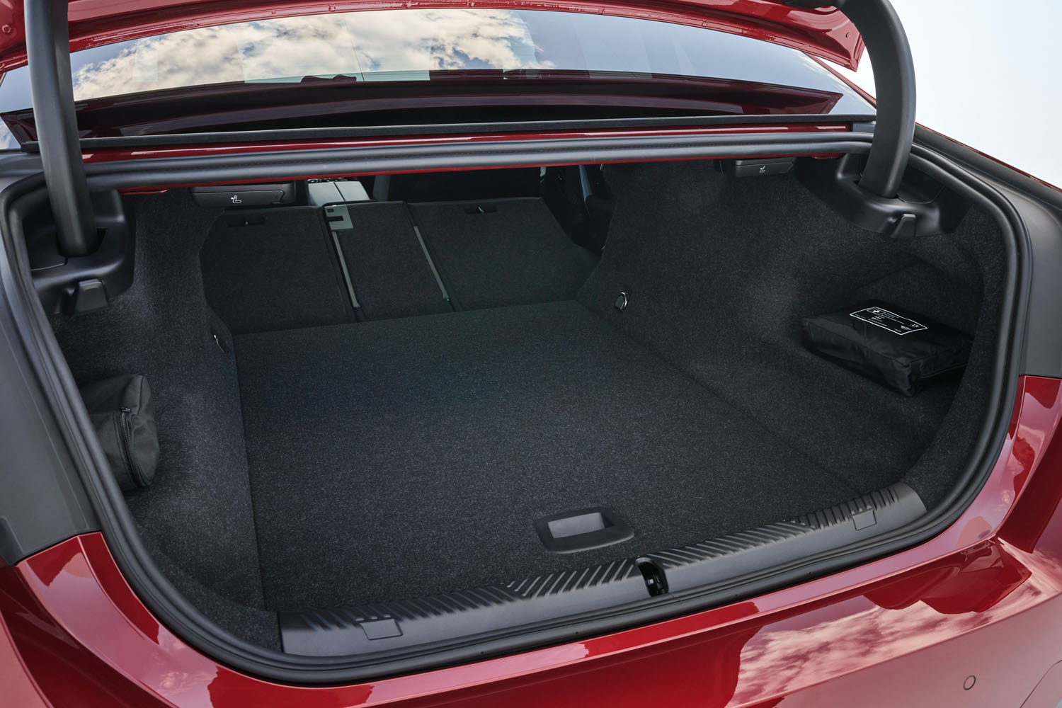 The trunk compartment of a 2024 BMW i5.