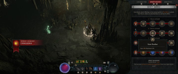 Un joueur attaque des druides dans Diablo 4.