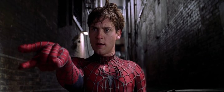 Peter Parker in "Spider-Man 2."