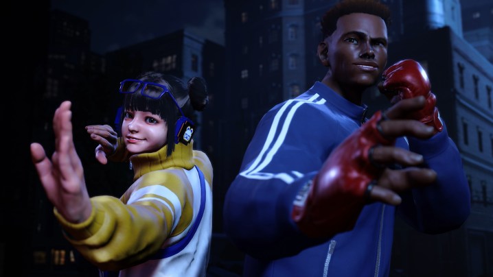 The player and Li-Fen prepare to fight the Mad Gear Gang in Street Fighter 6 World Tour.