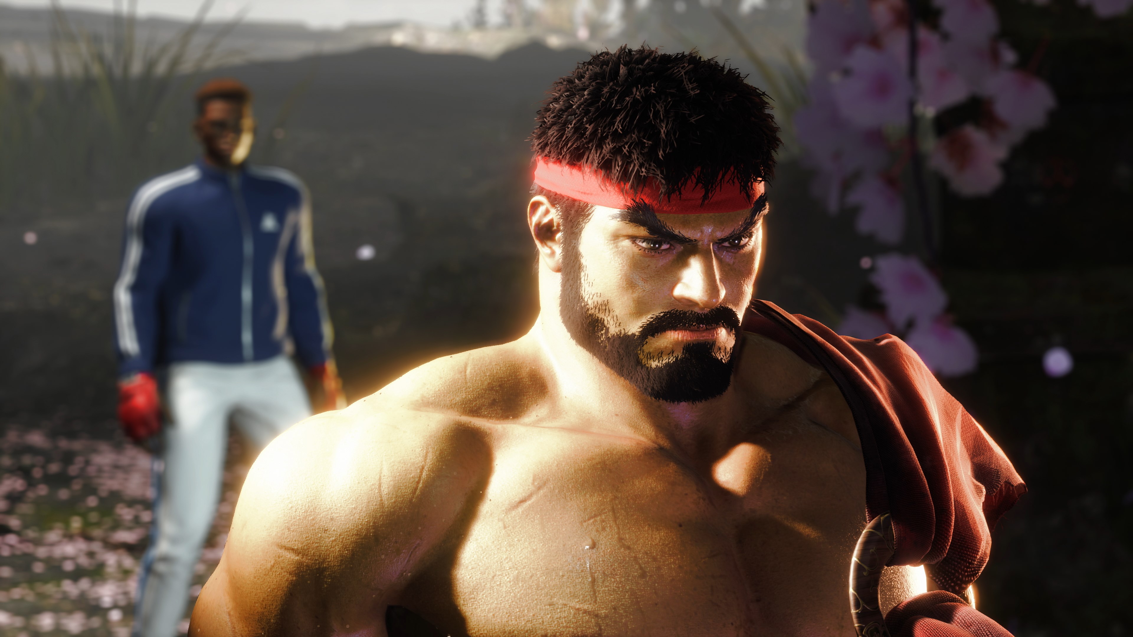 O jogador enfrenta Ryu no Street Fighter 6 World Tour.