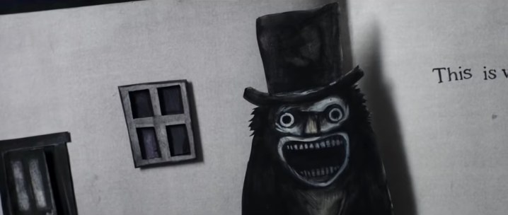 The Babadook as depicted in a pop-up book in "The Babadook."