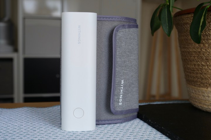 The Withings BPM Connect blood pressure monitor.