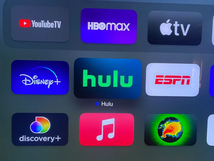 Iconos de aplicaciones para Disney+, Hulu y ESPN.