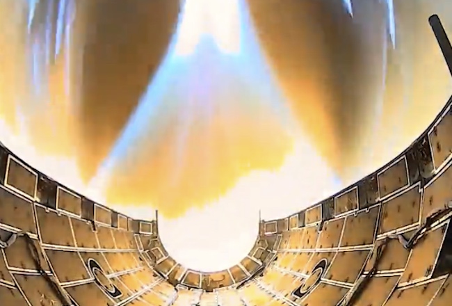 SpaceX posts surreal footage of Falcon Heavy fairing reentry - Vimarsana News