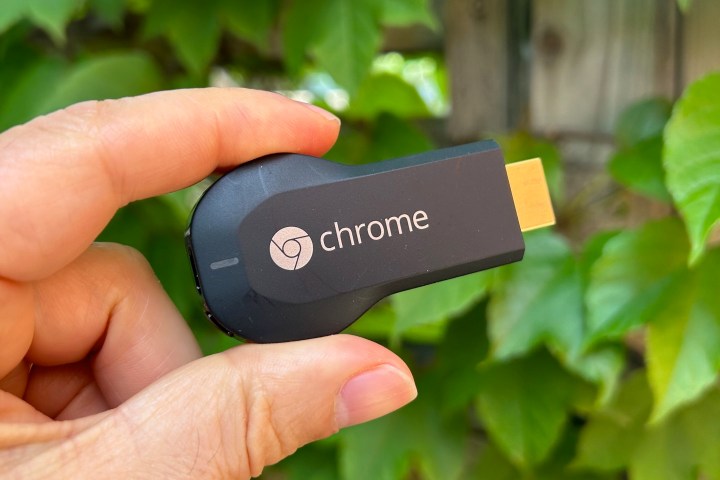 Google's first-gen Chromecast dongle.