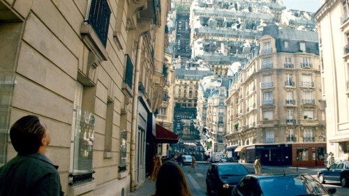 A city collapses on to itself in Inception.