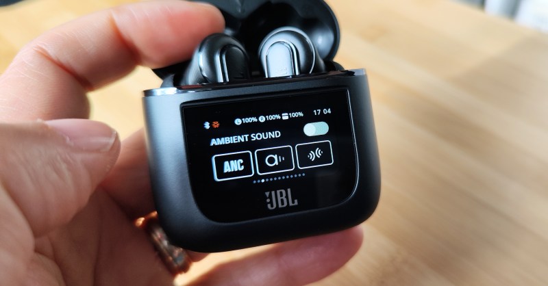 What if AirPods had a screen? That's what the JBL Tour Pro 2 headphone