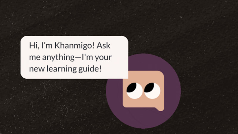 Khanmigo, o chatbot da Khan Academy.