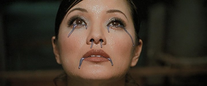Lady Deathstrike cries adamantium tears in X2.