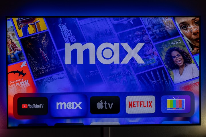 The Max app on Apple TV.
