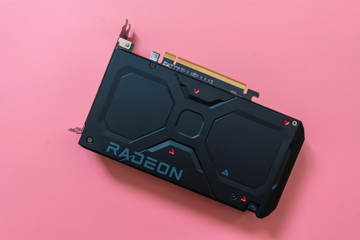 A parte de trás do RX 7600.