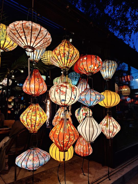 Paper lanterns taken with a Samsung Galaxy A54