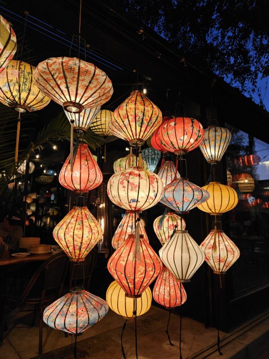 Paper lanterns taken with a Samsung Galaxy S23