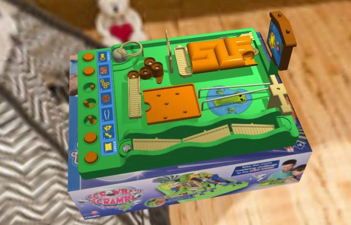 Screwball Scramble is recreated as a 3D browser game.