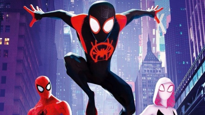 Miles swings into action in Spider-Man: Into the Spider-Verse.