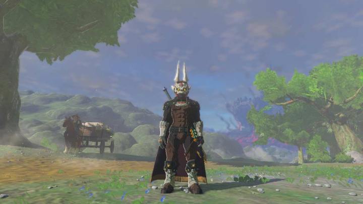 Link wears Evil Spirit armor in The Legend of Zelda: Tears of the Kingdom.