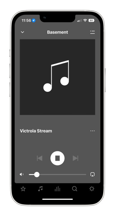 Victrola Stream nell'app Sonos.