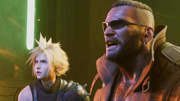 Cloud and Barret in Final Fantasy 7.