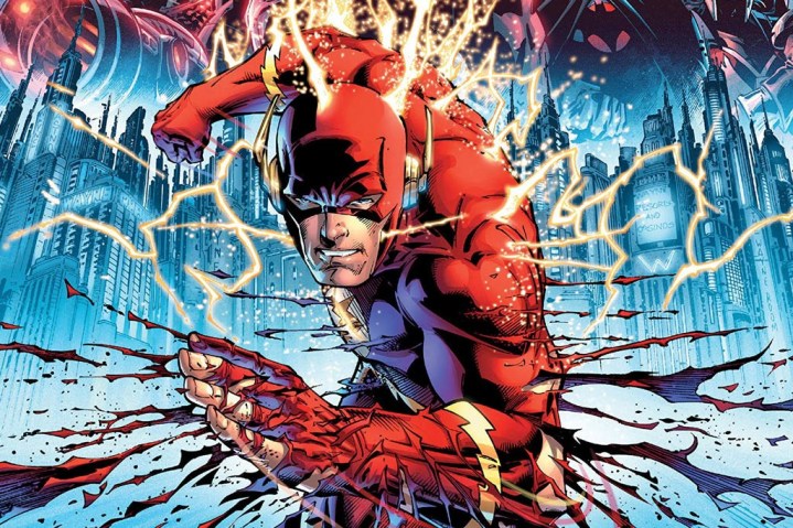 The Flash runs in Flashpoint, a DC comic event.