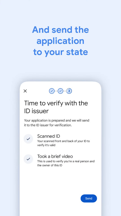 Sending verification info to your state.