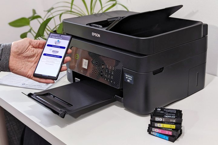 Setting up the Epson WorkForce WF-2930 with a Google Pixel 6a.