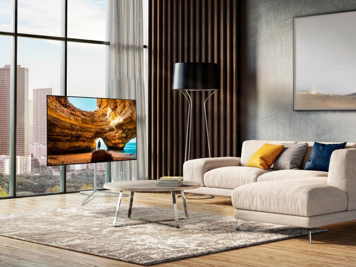 The LG B3 Series OLED 4K TV successful nan surviving room.