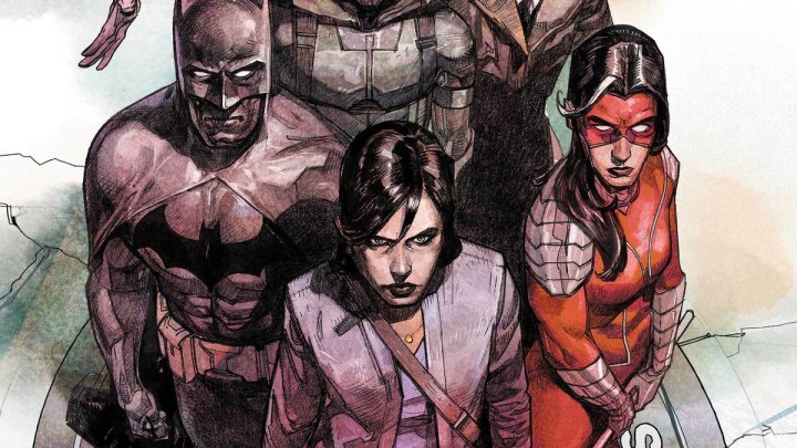 Lois Lane with other DC heroes in Event Leviathan