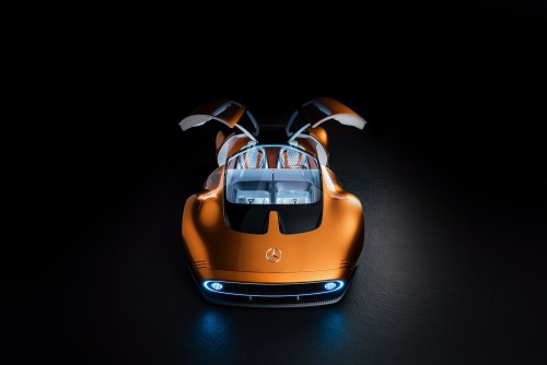 Overhead view of the Mercedes-Benz Vision One-Eleven concept.
