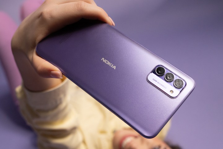 The Nokia G42 in purple.