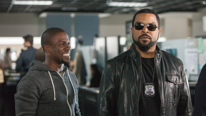 Kevin Hart and Ice Cube in Ride Along.