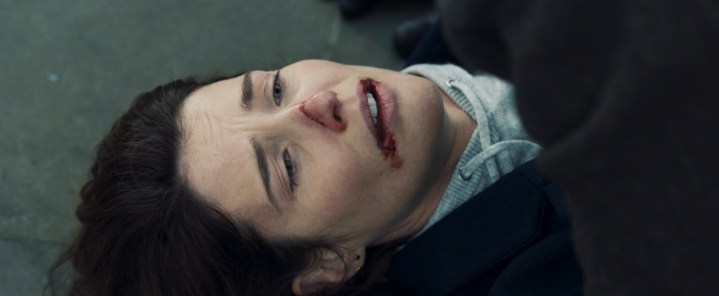 Maria Hill after she is shot in 
