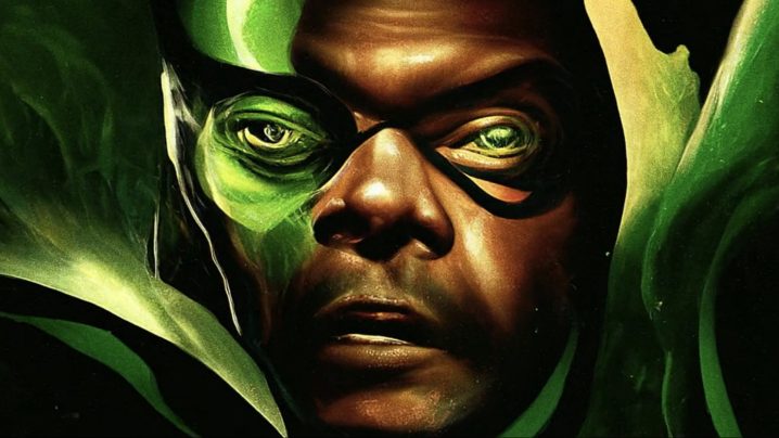 A Skrull with Nick Fury's face in the opening credits of 