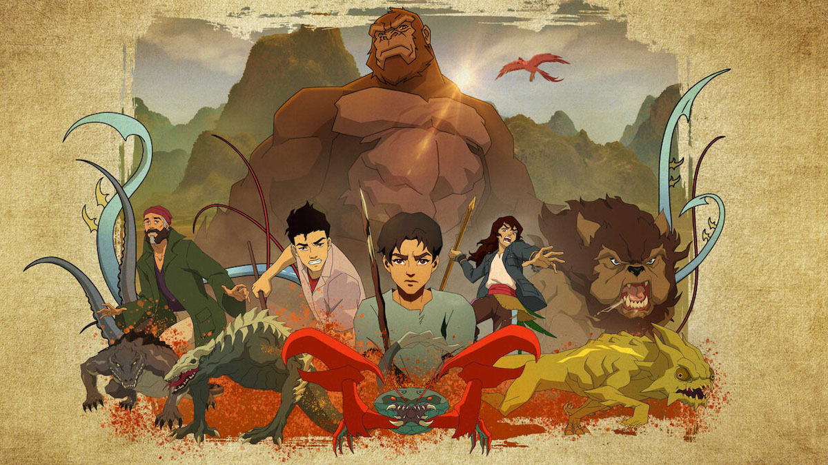 The animated cast of Skull Island.