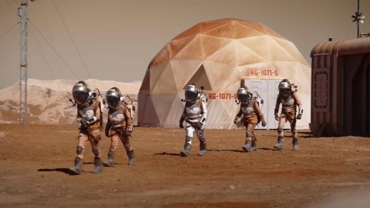 Astronauts walk the surface in Stars on Mars.