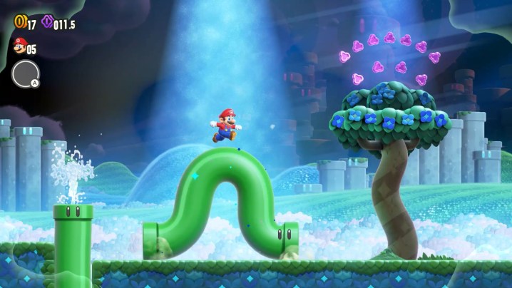 Tubería ondulada en Super Mario Bros. Wonder