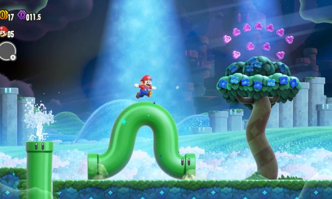 Wiggly pipe in Super Mario Bros. Wonder