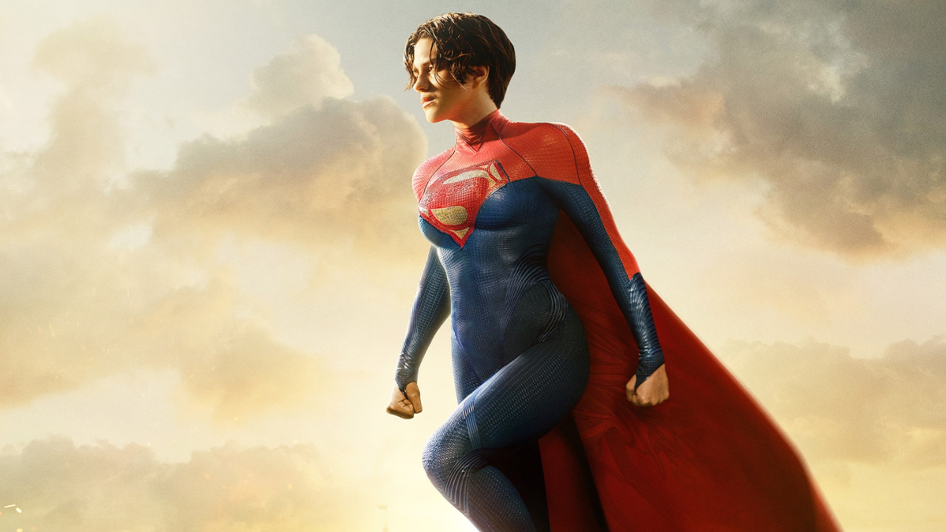 Supergirl em arte promocional para The Flash.