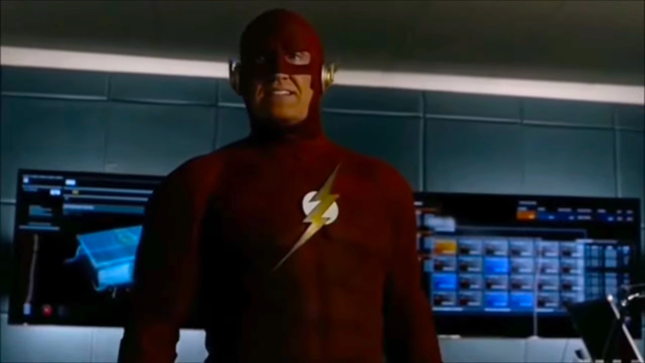 John Wesley Shipp como Barry Allen/Flash em "Crise nas Infinitas Terras".
