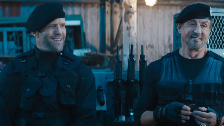 Jason Statham y Sylvester Stallone en The Expendables.