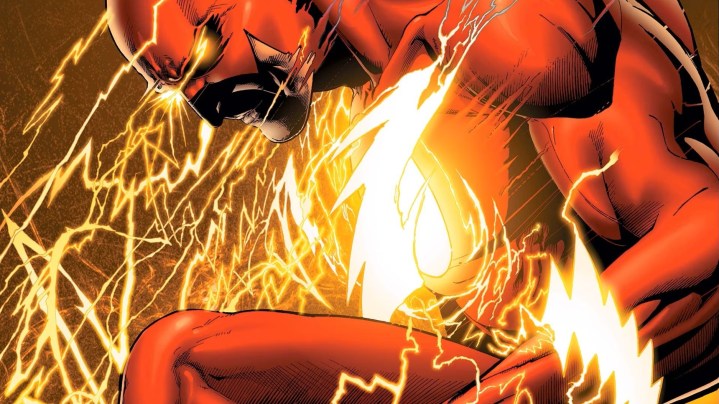 Graphic novel cover for Geoff John's The Flash: Rebirth