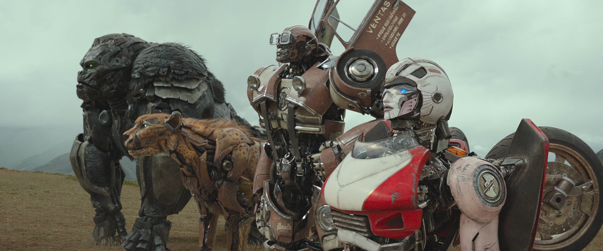 The Maximals in Transformers: Rise of the Beasts from Paramount Pictures