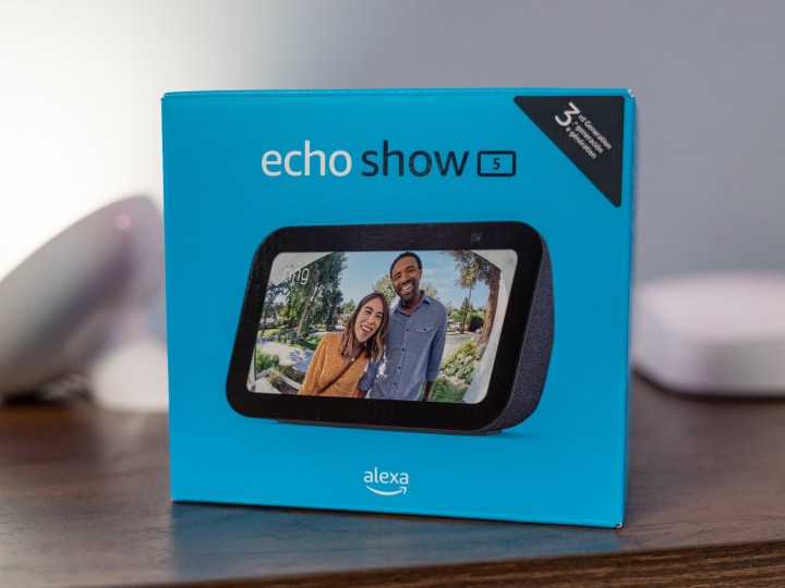 Amazon Echo Show 5 in the box.