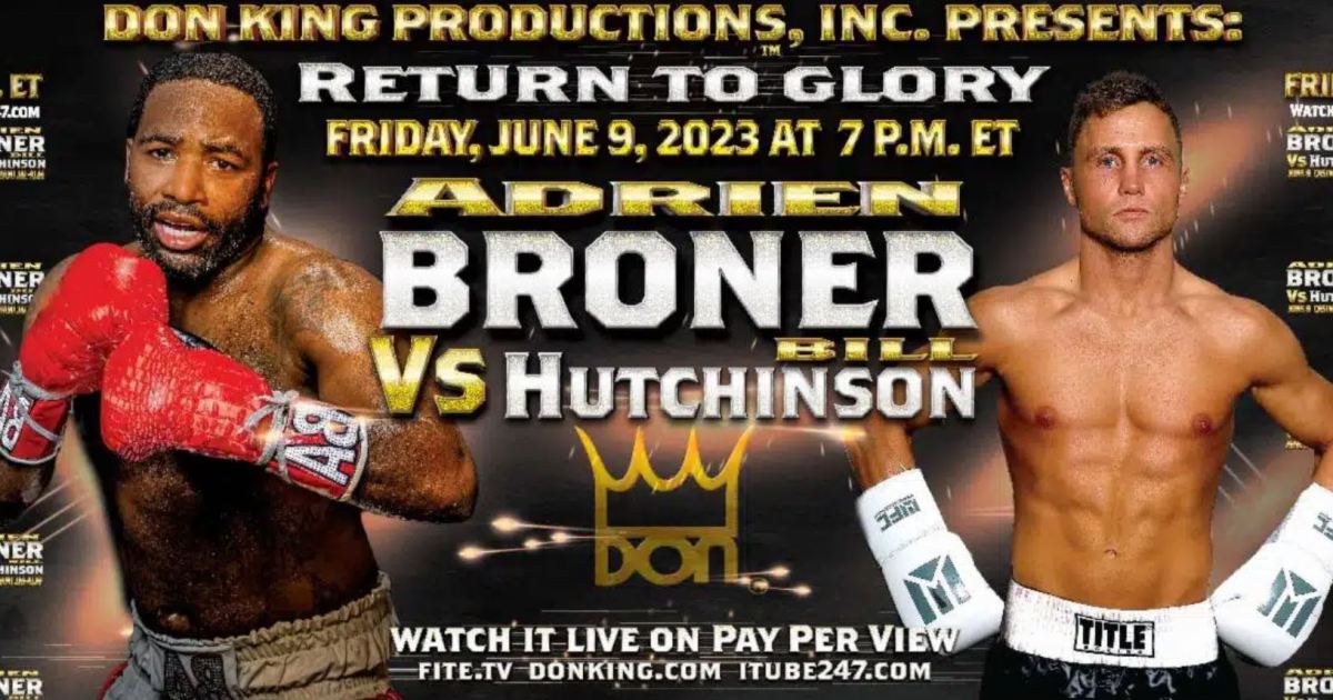 Watch Adrien Broner vs Bill Hutchinson: Live stream Friday night boxing