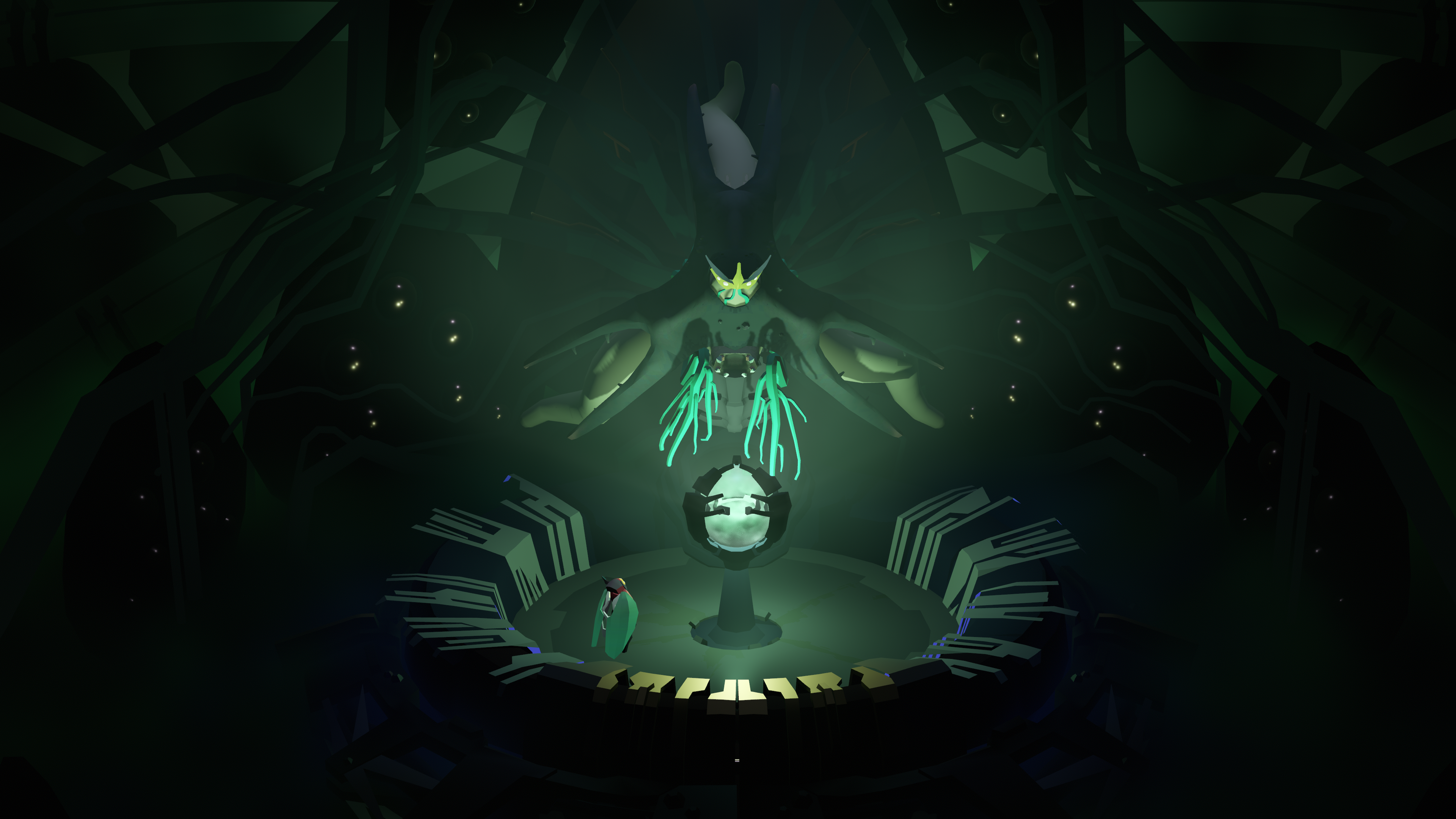 Uma estrutura alienígena aparece em Cocoon.