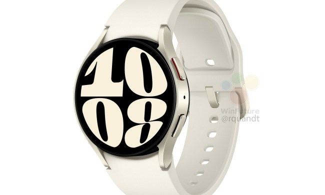 Leaked marketing image of Galaxy Watch 6 in beige
